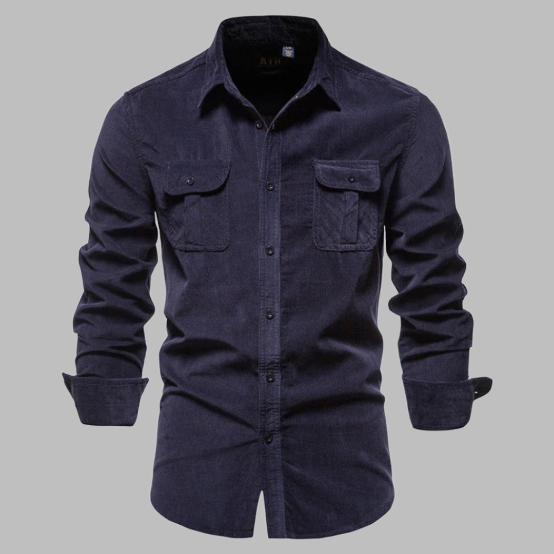 Overshirt für Herren - Sommer Outdoor Cordhemd mit langen Ärmeln