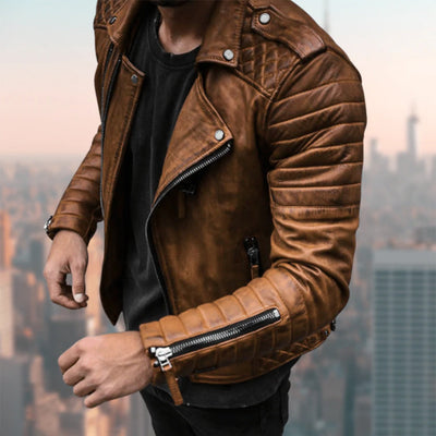 Maskuliner Lederjacke für Herren