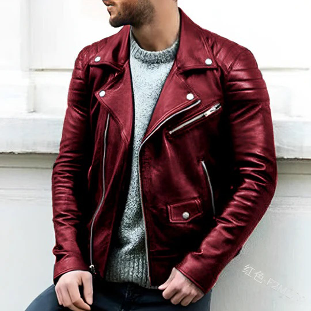 Maskuliner Lederjacke für Herren