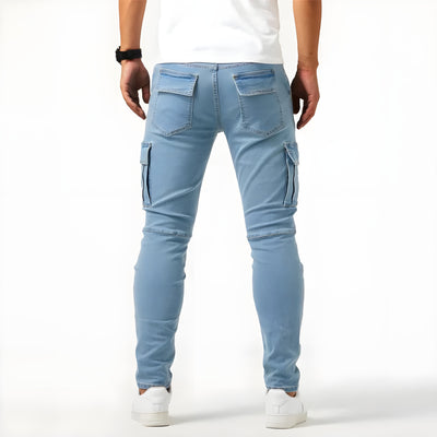 Cargo-Jeans – dehnbar – schmale Passform – Cargohosen – Herrenhosen