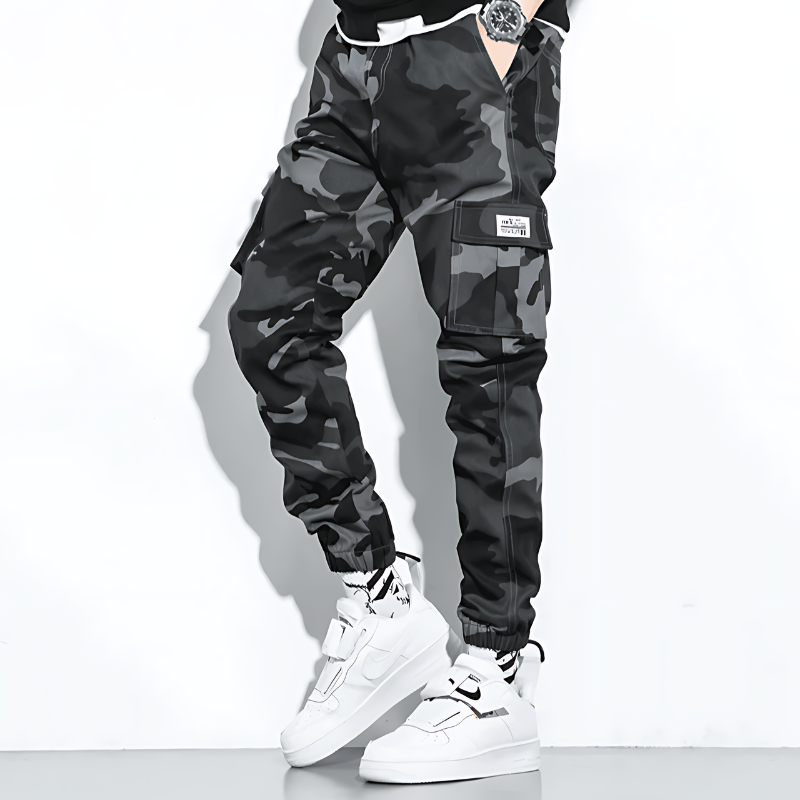 Cargo-Jogginghose | Camouflage | Slim Fit | Cargohose | Herrenhose