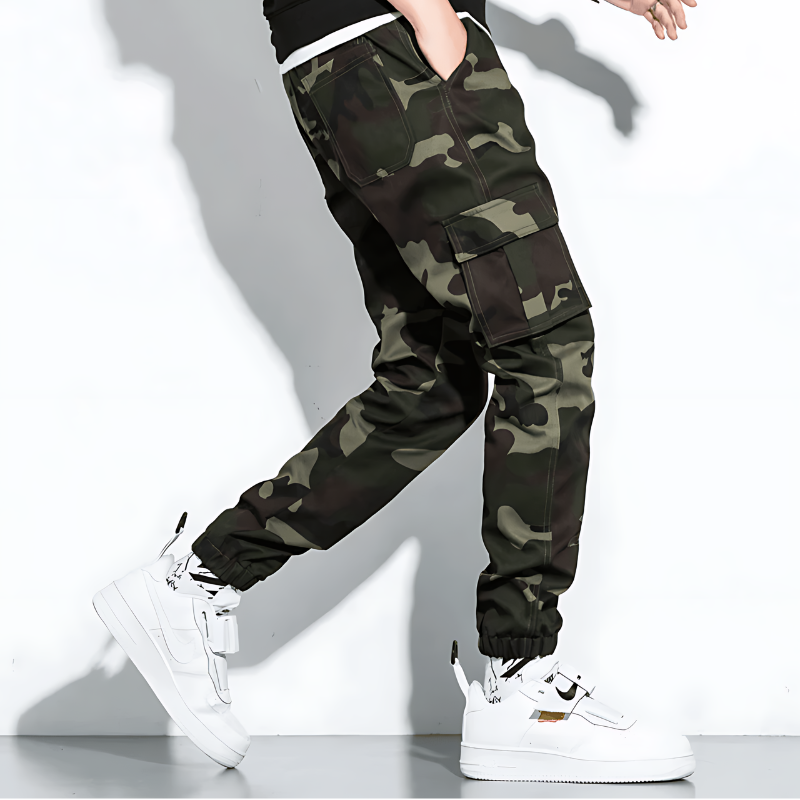 Cargo-Jogginghose | Camouflage | Slim Fit | Cargohose | Herrenhose