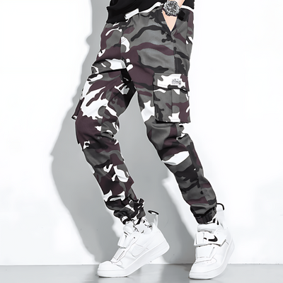 Cargo-Jogginghose | Camouflage | Slim Fit | Cargohose | Herrenhose