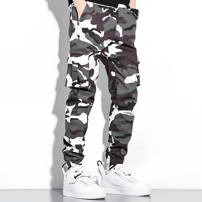 Cargo-Jogginghose | Camouflage | Slim Fit | Cargohose | Herrenhose