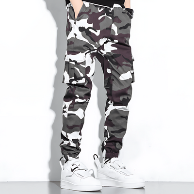 Cargo-Jogginghose | Camouflage | Slim Fit | Cargohose | Herrenhose