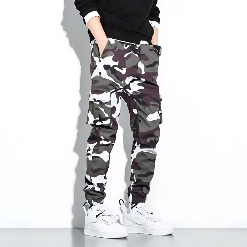 Cargo-Jogginghose | Camouflage | Slim Fit | Cargohose | Herrenhose