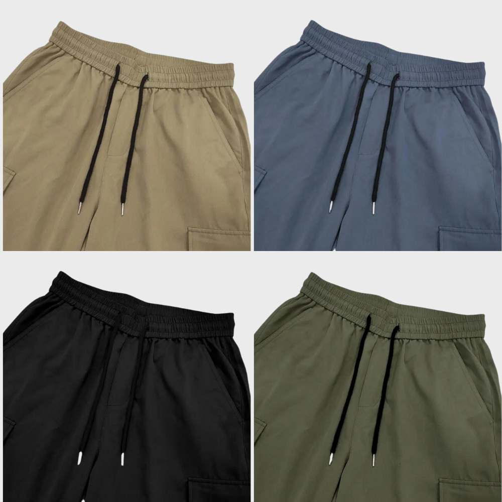Cargohose – Herren-Baggy-Hose mit geradem Bein und lockerer Passform und Taschen
