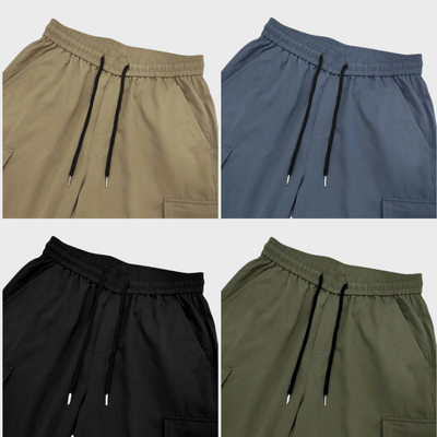Cargohose – Herren-Baggy-Hose mit geradem Bein und lockerer Passform und Taschen