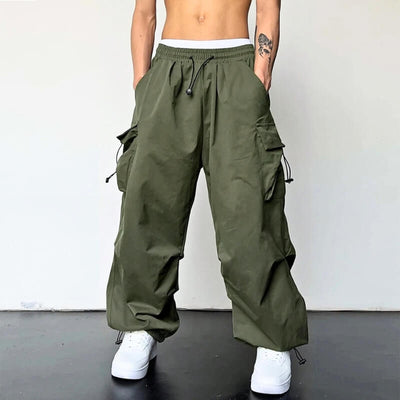 Cargohose - Loose Fit - Elastische Taille - Baggy Pants - Herren Cargo Jogger