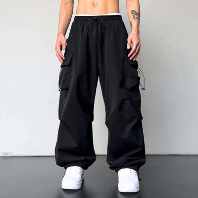 Cargohose - Loose Fit - Elastische Taille - Baggy Pants - Herren Cargo Jogger