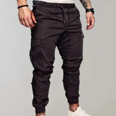 Cargohosen | Kordelzug | Elastische Knöchel | Cargojogginghosen | Herrenhosen