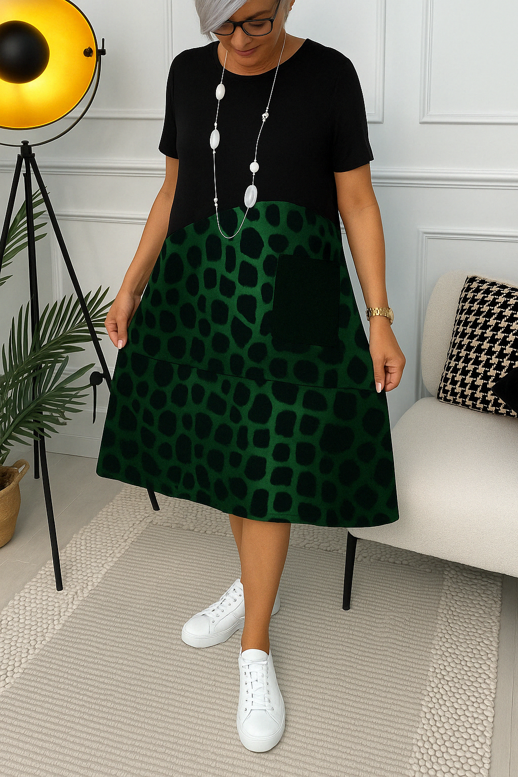 Tineke™ | Elegantes Kleid mit kurzen Ärmeln