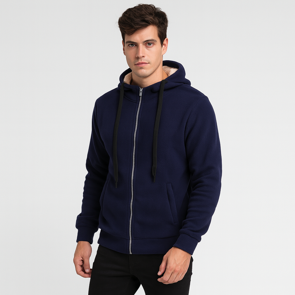 Leo | Warme Wattierte Jacke mit Kapuze