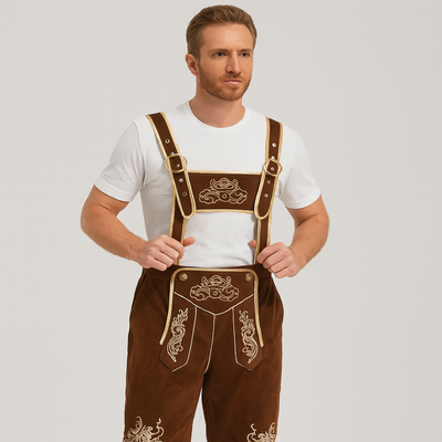 Herren Lederhose Vintage – Traditionelle Tracht für das Münchner Oktoberfest