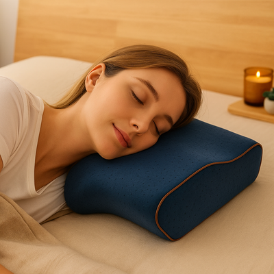 Anti-Schnarch-Schlafkissen – Ergonomisches orthopädisches Kissen zur Linderung von Schnarchen und für bessere Atmung
