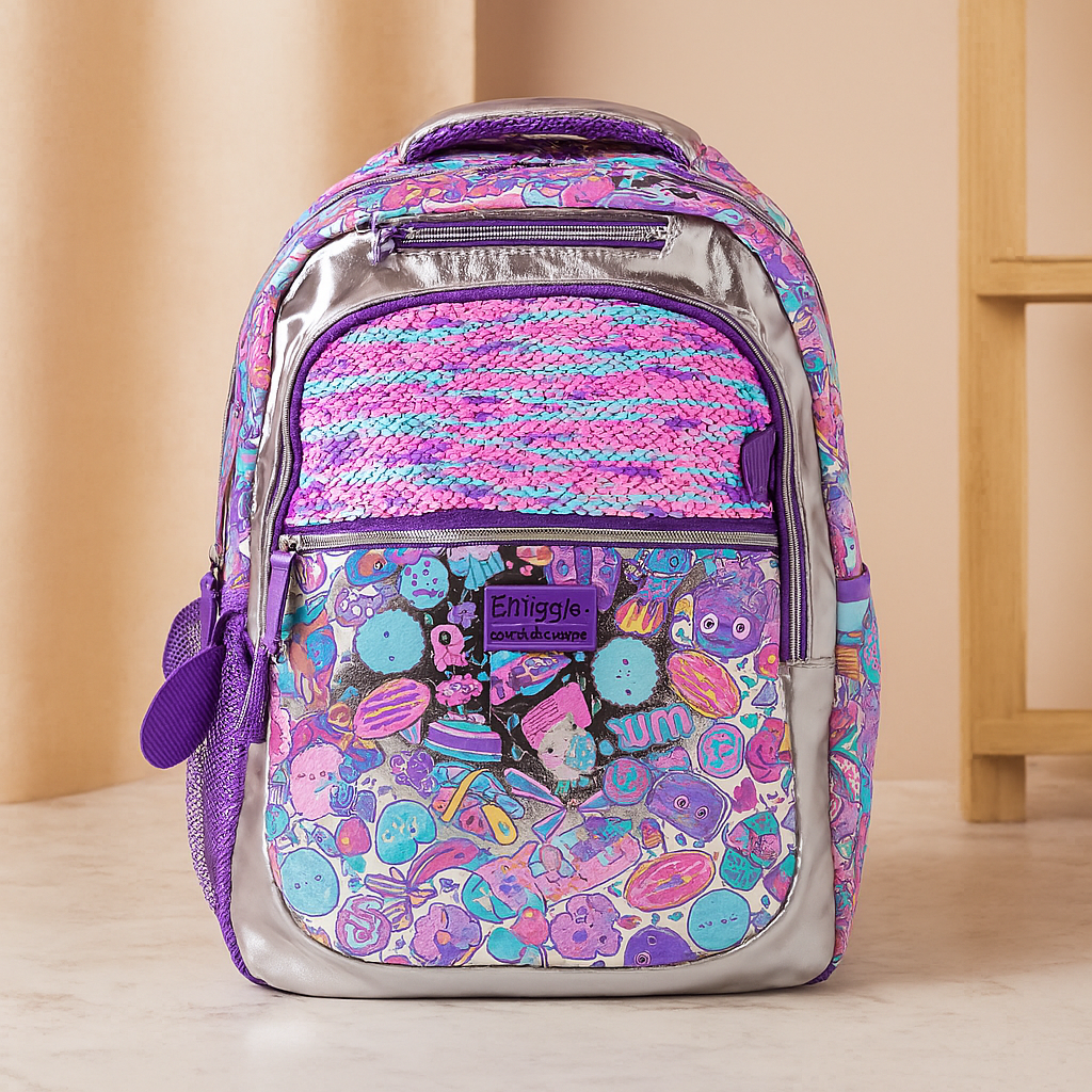 Süßer Rucksack mit Cartoon-Katze und Panda – Kinder-Schultasche für Mädchen mit gepolsterten Trägern