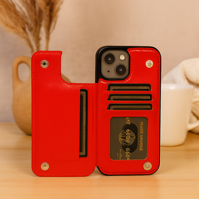 LeatherGuard | Luxuriöses Lederetui mit Kartenfächern und magnetischer Verschluss | Schulte