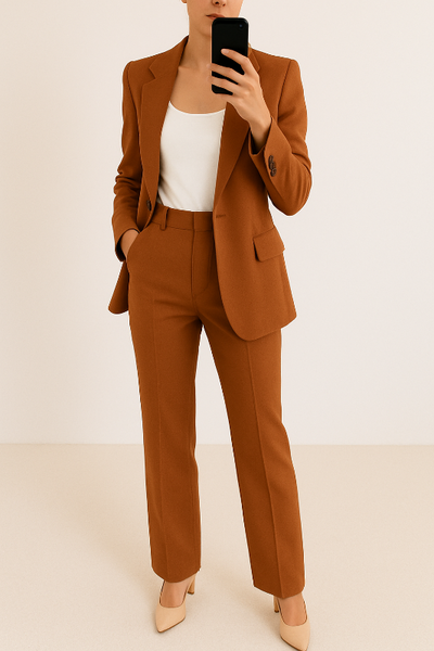 Damen Anzug - Elegantes Blazer und Hosen Set für Festliche Anlässe