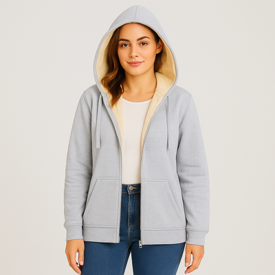 Sienna | Kuschelige Fleece-Kapuzenjacke