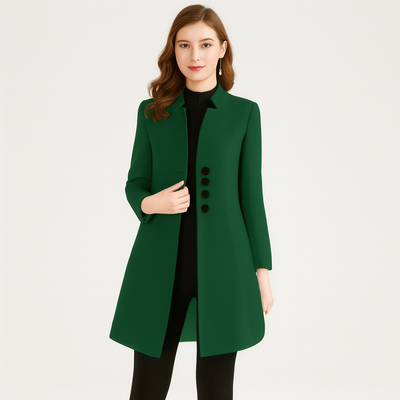 Isla | Eleganter Mantel mit Knopfleiste