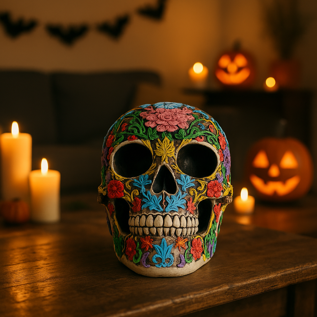 GraveEcho | Halloween Totenkopf-Deko für Zuhause