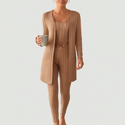 Damen Stilvolles Pyjama- & Lounge-Set – Weich & Bequem für Schlaf & Freizeit