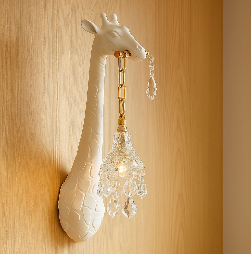 GlowNeck – Giraffenförmige LED-Wandlampe mit warmem, weichem Licht für einzigartige Einrichtung