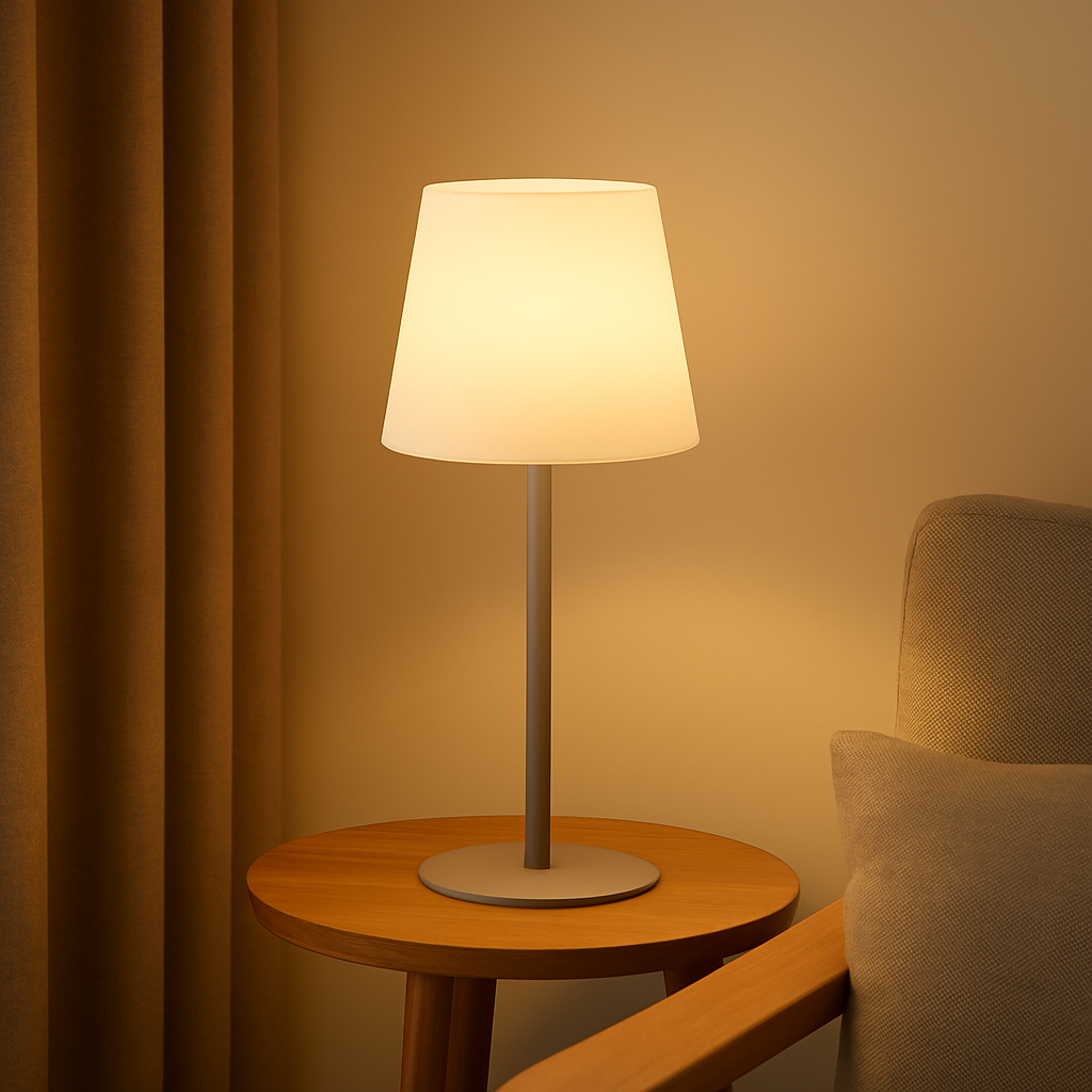 LumiGlow – Kabellose wiederaufladbare Lampe mit einstellbarer warmen Beleuchtung