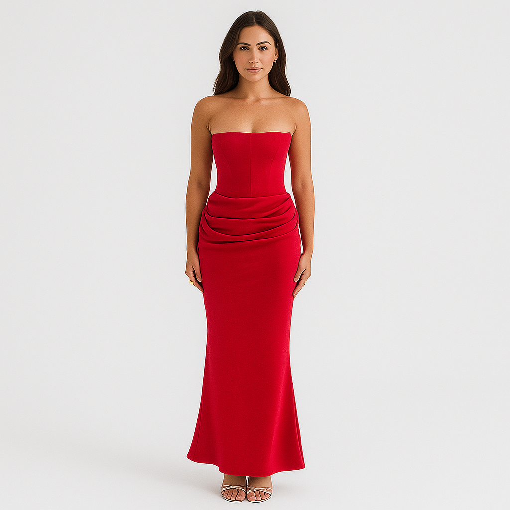Vivienne – Elegantes Retro-Trägerloses Partykleid