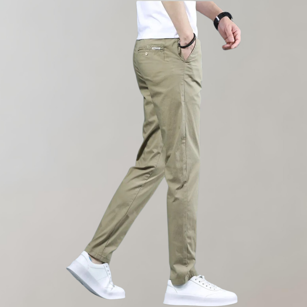 Chinos | Bequem | Elastische Taille | Stretch-Hose | Chino-Hose für Herren