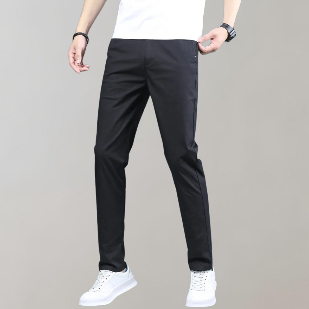 Chinos | Bequem | Elastische Taille | Stretch-Hose | Chino-Hose für Herren