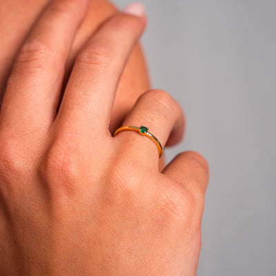 Strahlender Smaragd Edelstein