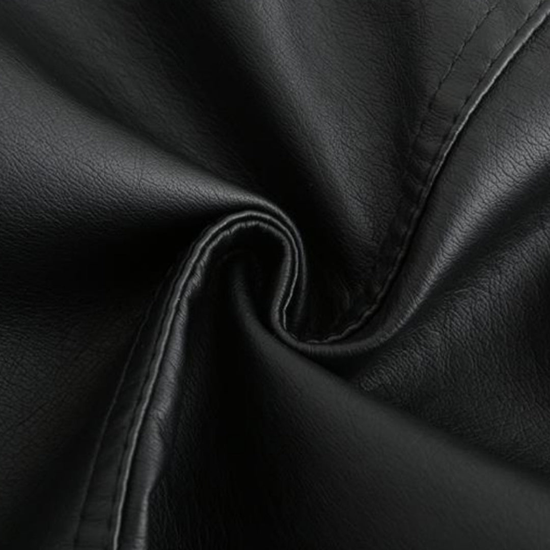 Schicke Lederjacke im Moto-Stil für Damen