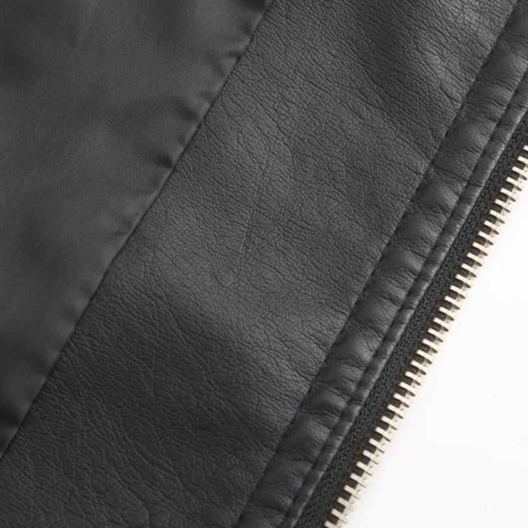 Schicke Lederjacke im Moto-Stil für Damen