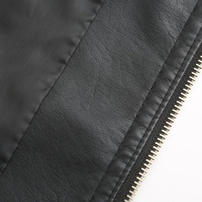 Schicke Lederjacke im Moto-Stil für Damen