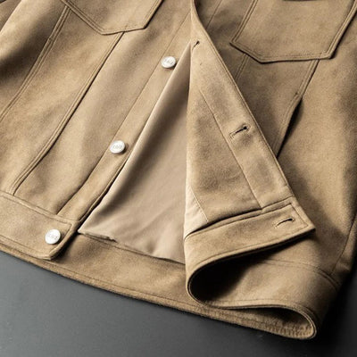 Geknöpfte Jacke mit Kragen für Männer