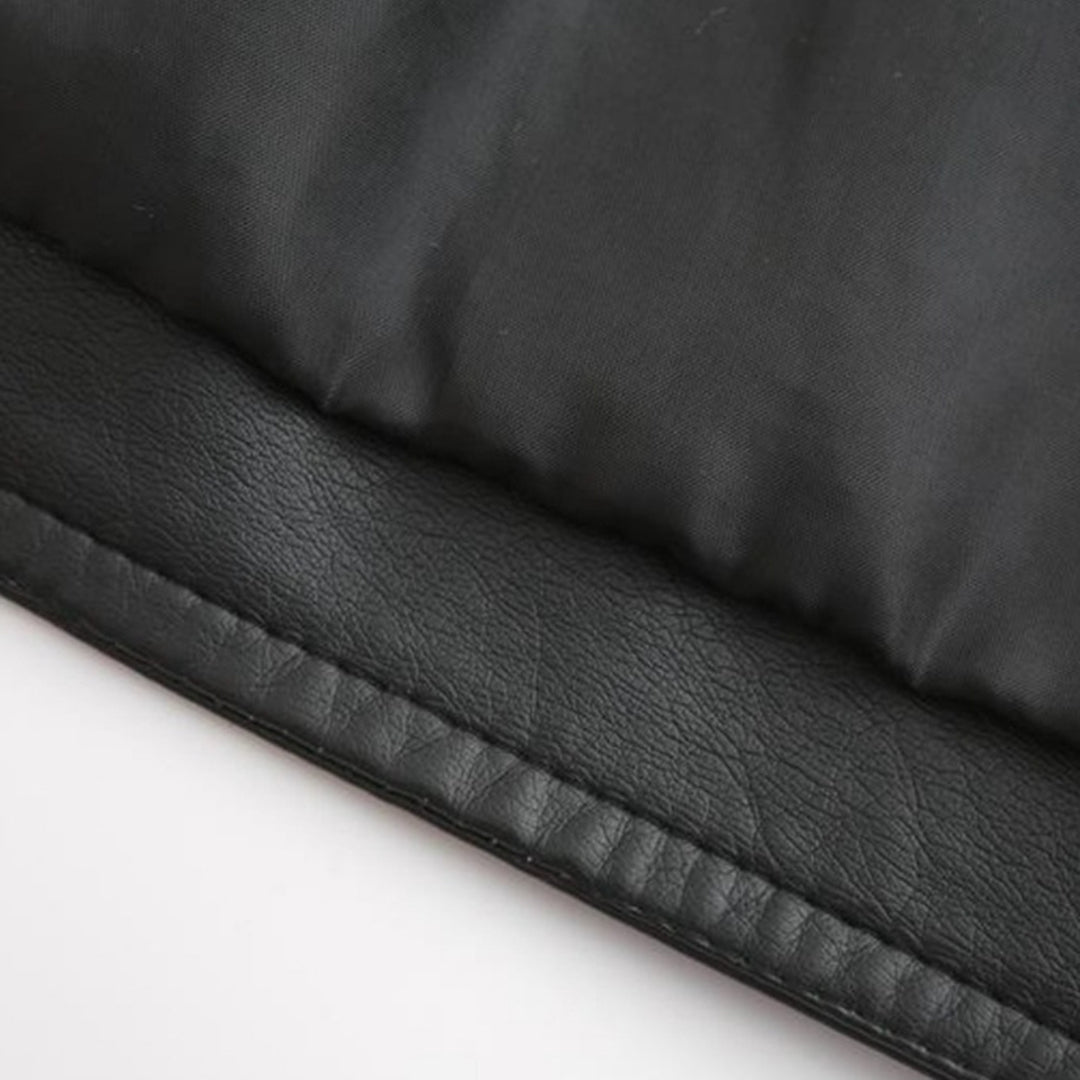 Schicke Lederjacke im Moto-Stil für Damen