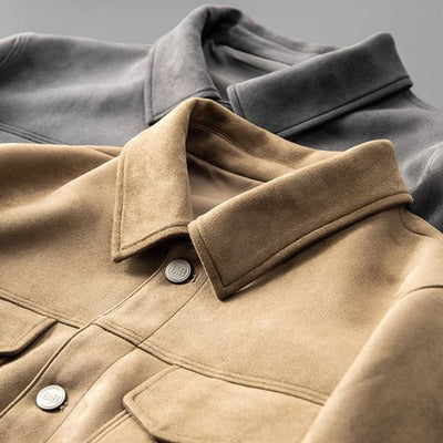 Geknöpfte Jacke mit Kragen für Männer
