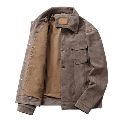 Geknöpfte Jacke mit Kragen für Männer