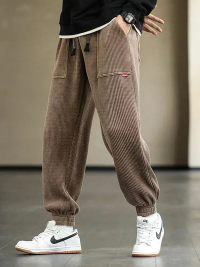 Corduroy Pants | Drawstring | Baggy | Joggers | Men's Pants