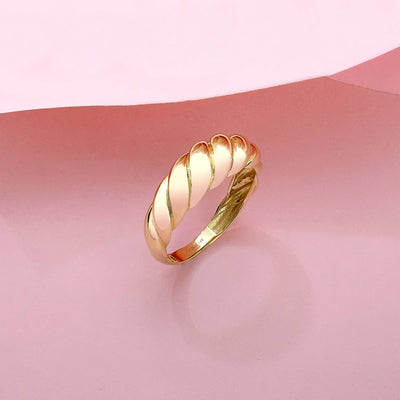 Gold Croissant Ring
