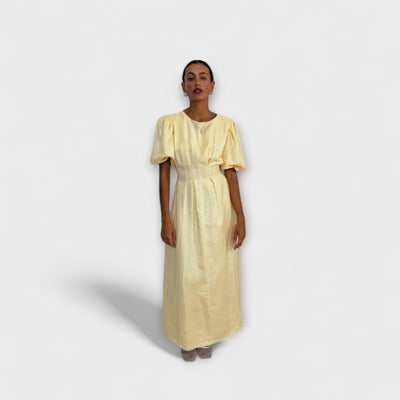 Josephine - Luftiges Maxikleid in strahlendem Hellgelb