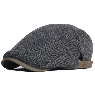 Herren Woll Tweed Kappe mit Vintage-Stil