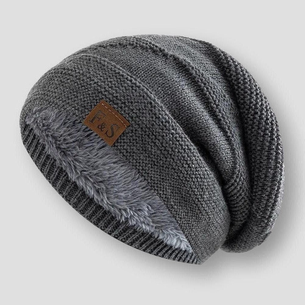 Warme Herren Winter Strick Beanie Mütze Outdoor