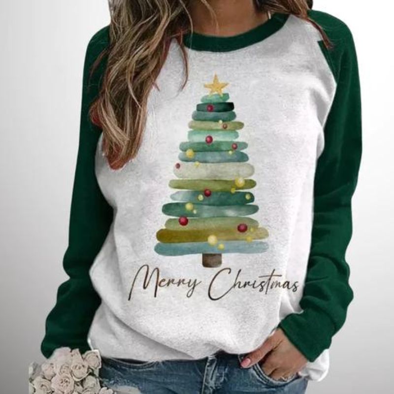 Weihnachtlicher Winterpullover für Damen