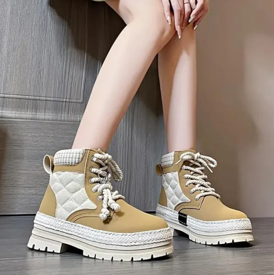 Warme und kuschelige Damen Stiefeletten