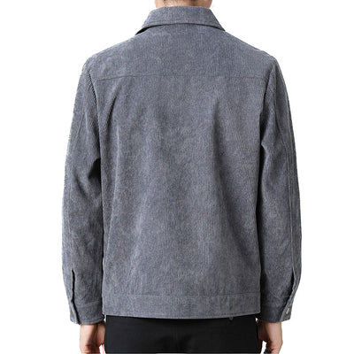 Hochwertige Herren-Übergangsjacke aus klassischem Samt