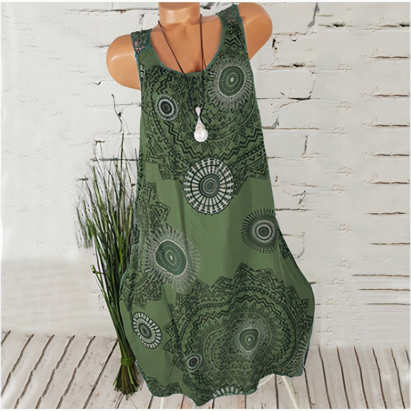 Buntes elegantes Sommerkleid - Dyna