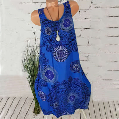 Buntes elegantes Sommerkleid - Dyna