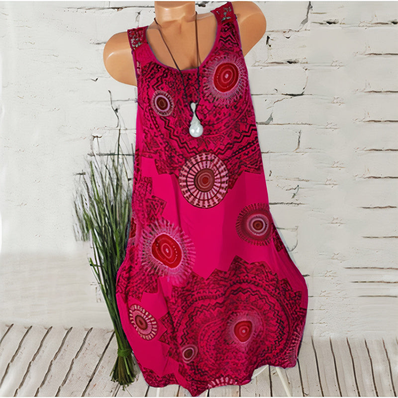 Buntes elegantes Sommerkleid - Dyna